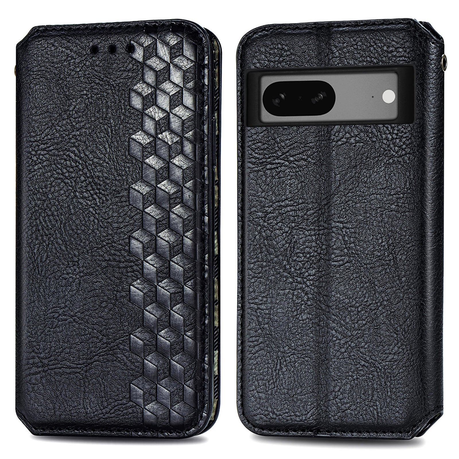 Flip Leather Phone Case For Google Pixel 7a Magnetic Auto-Absorbed Imprinting Rhombus Shockproof Phone Cover with Stand Wallet Flip Leather Phone Case For Google Pixel 7a Magnetic Auto-Absorbed Imprinting Rhombus Shockproof Phone Cover with Stand Wallet